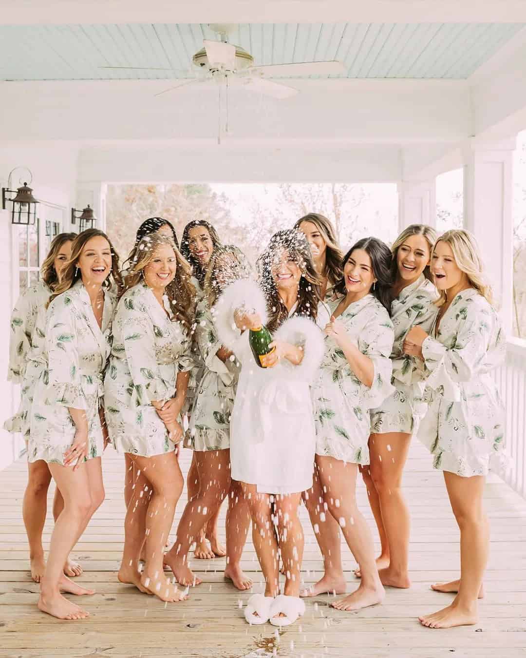 Behind-the-scenes memories with the bridal party