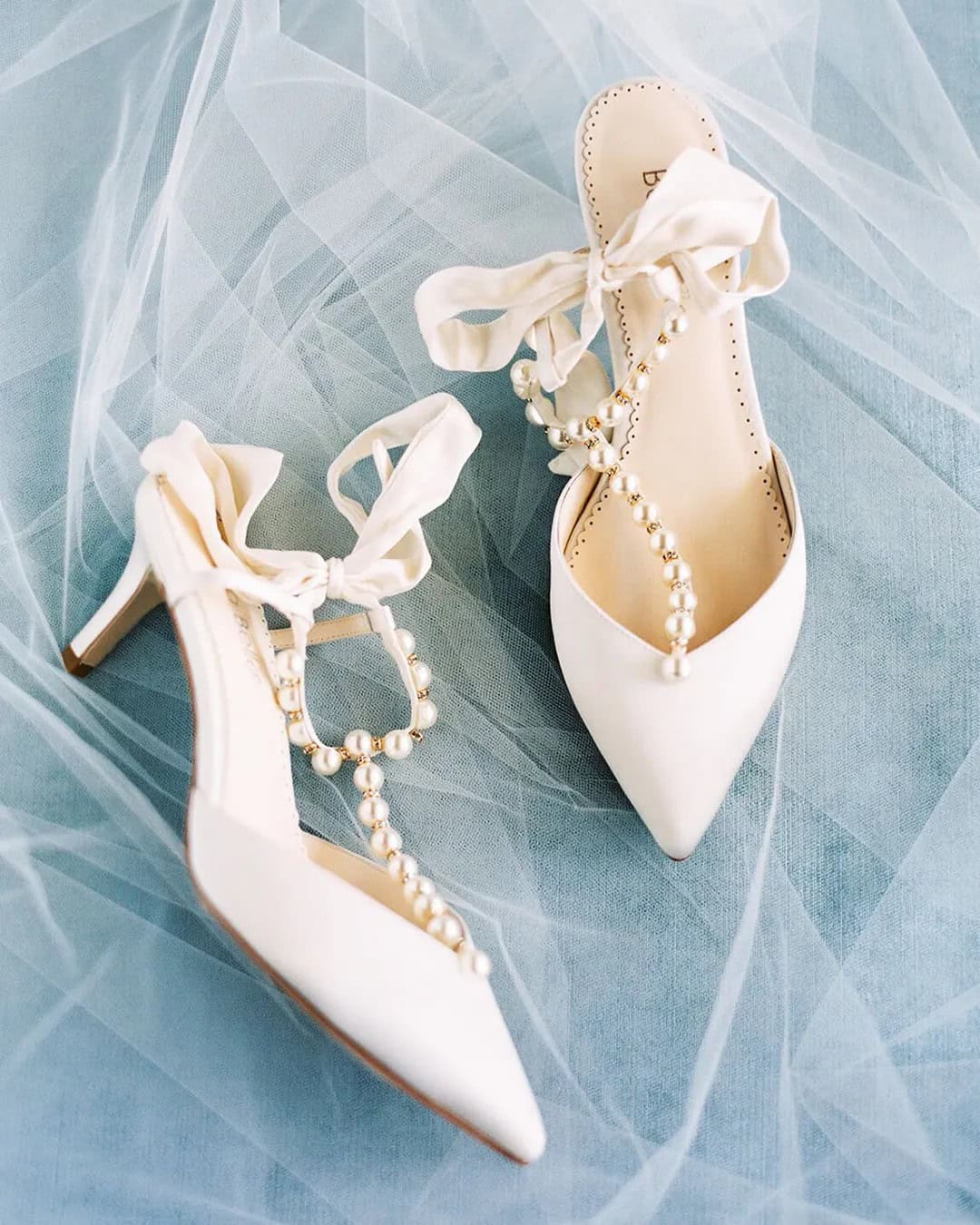 White Low Heel Wedding Shoes