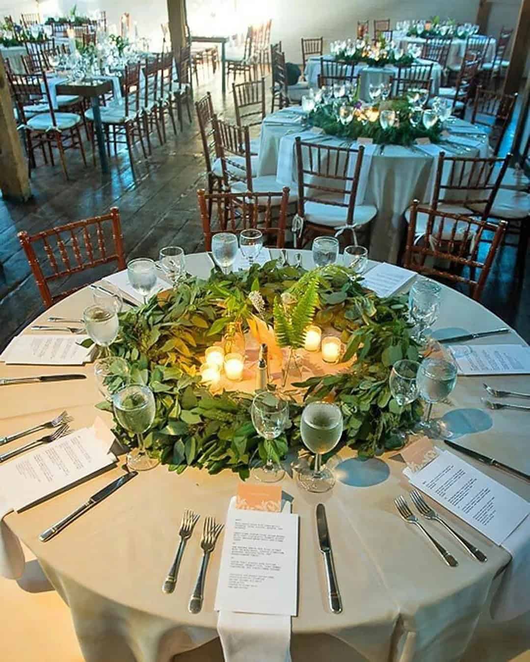 Wedding Table Decor Ideas With Greenery