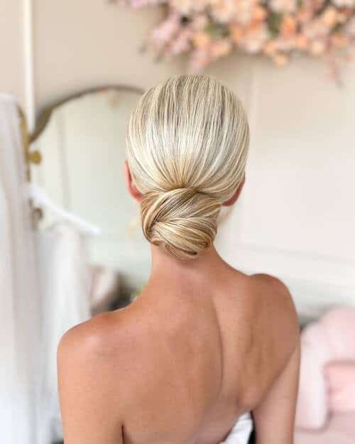 Slicked back bun