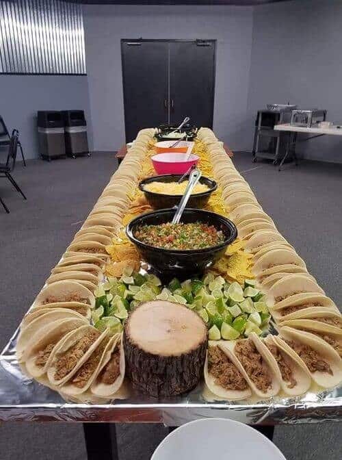 Giant taco table