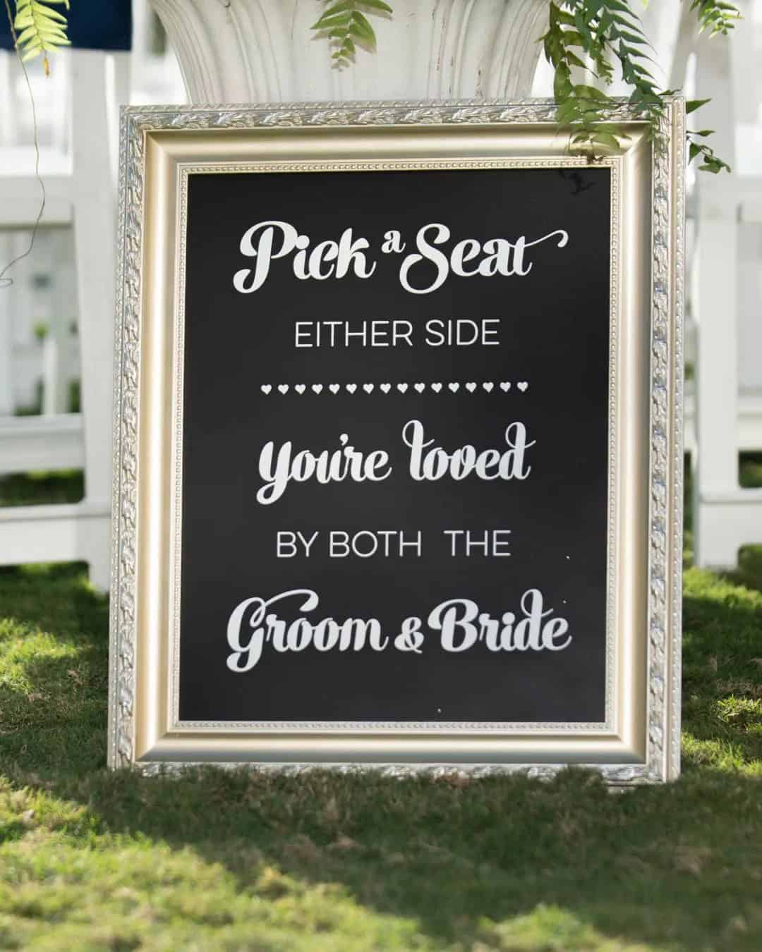 Wedding Seating Chart Ideas