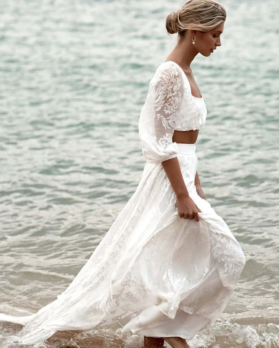 Pretty Two-Pieces Bridal Gowns