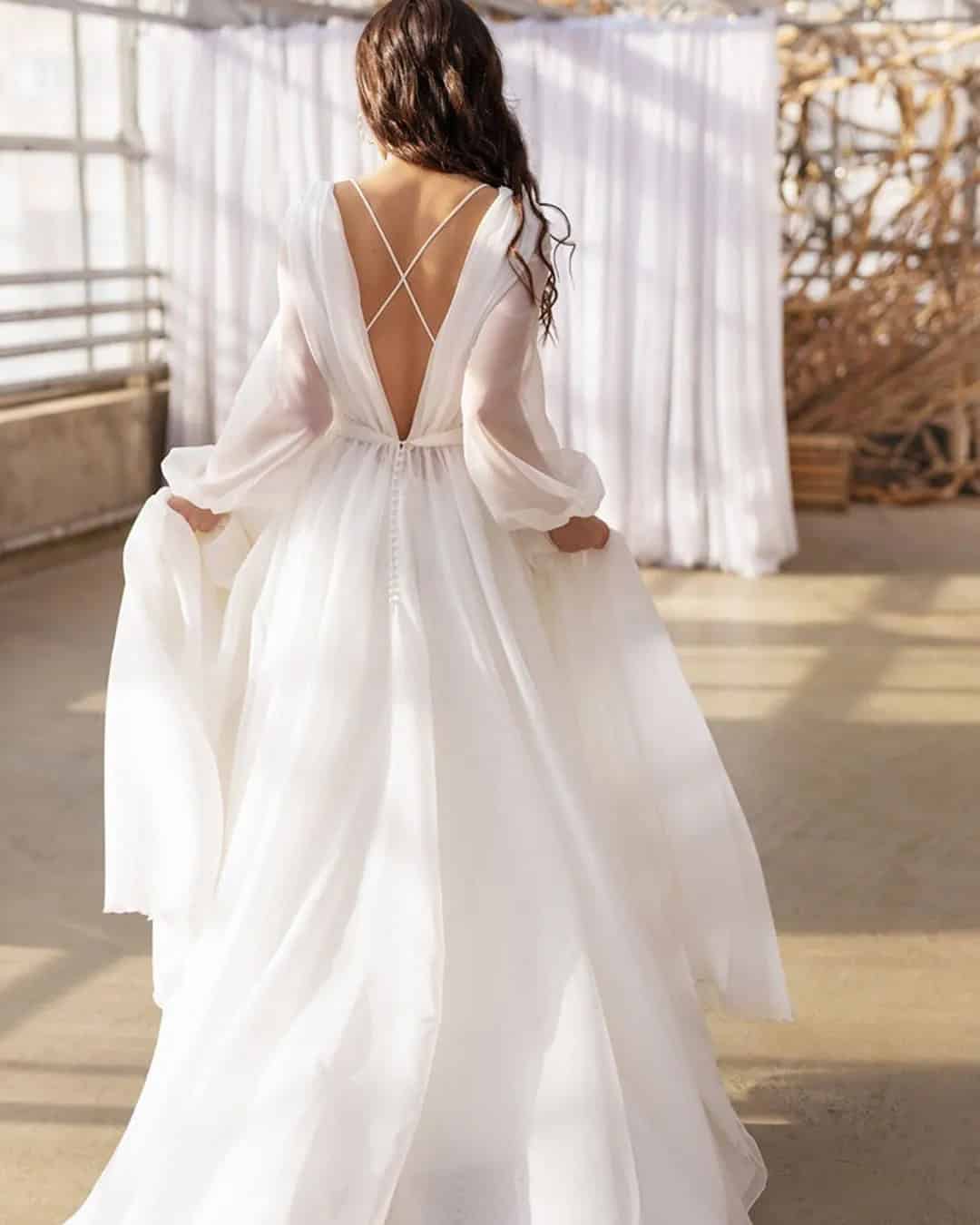 Elegant Long Sleeve Bridal Gowns