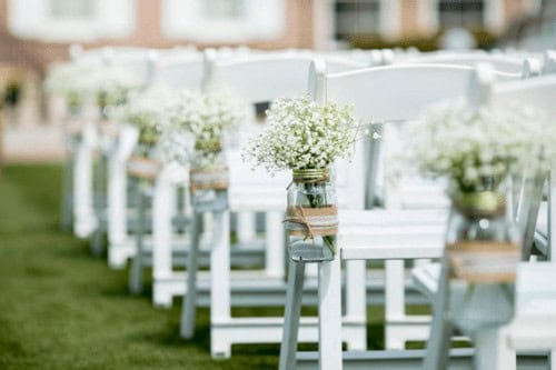 Mason Jars Aisle Markers