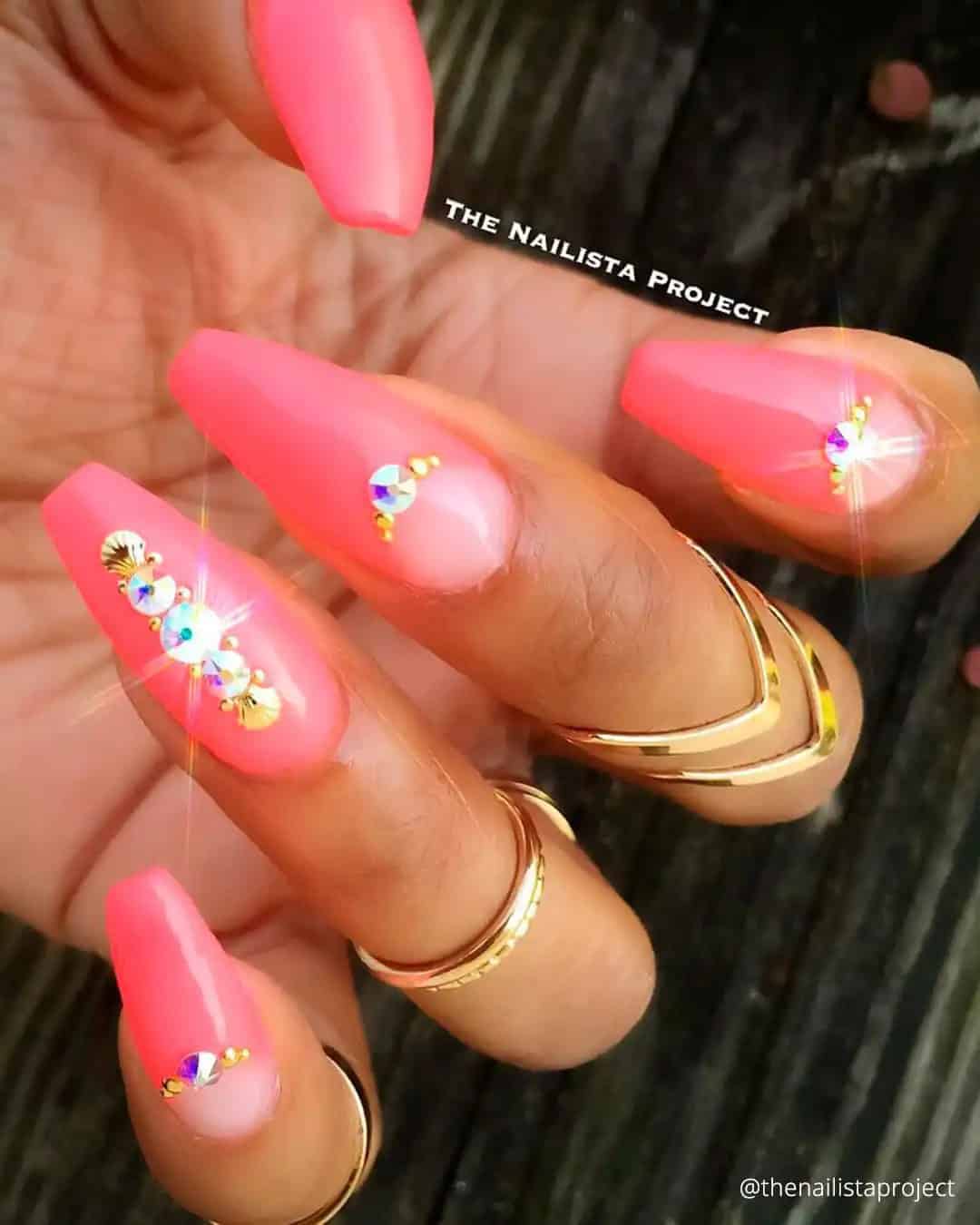 Colorful Nails For Indian Wedding