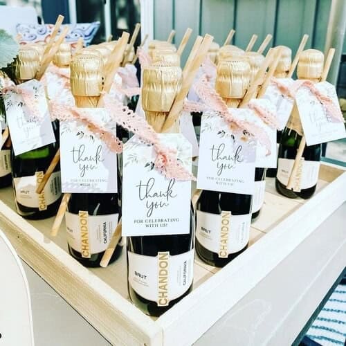 19 Mini Sparkling Wine Bridal Shower Guest Favors