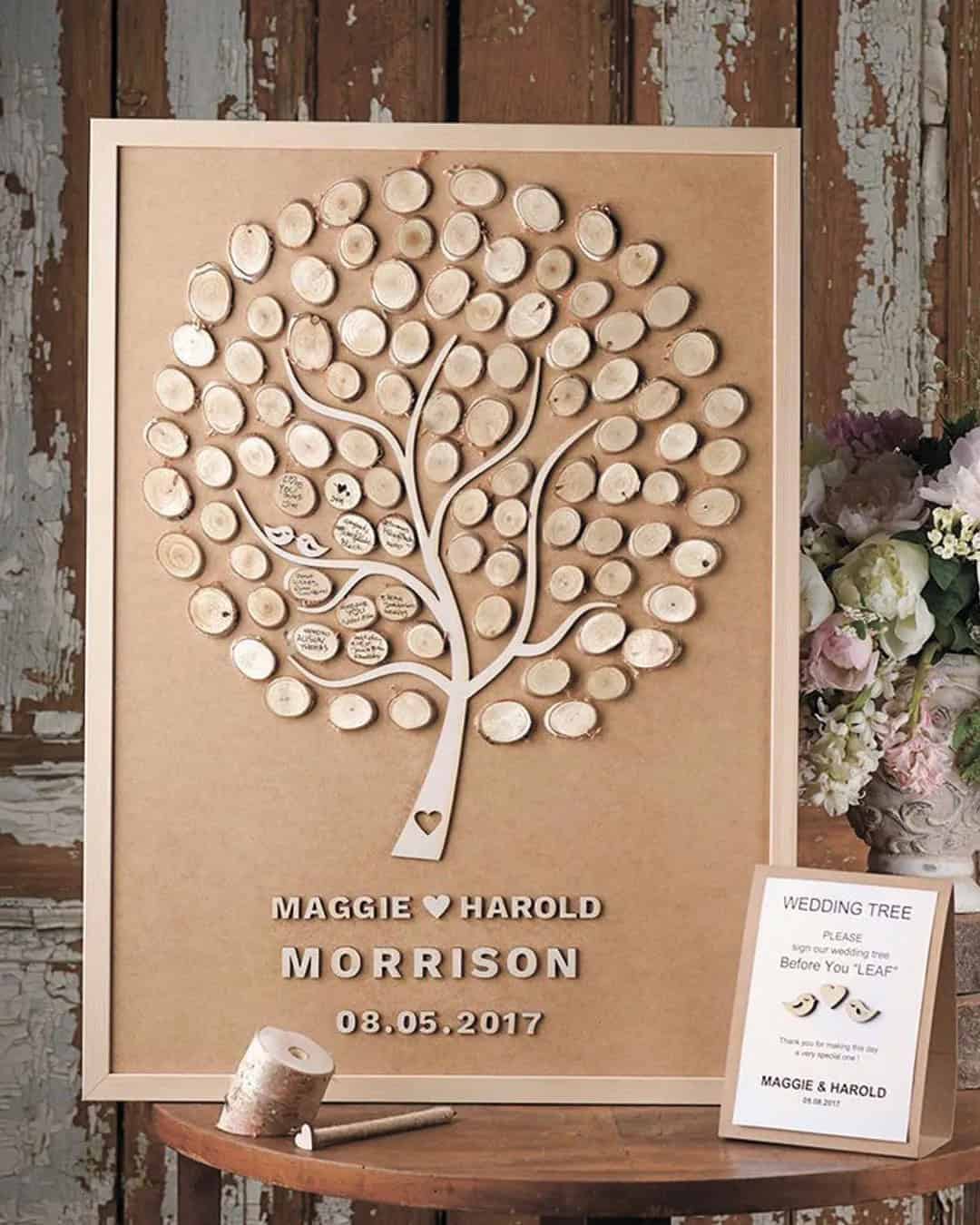 Traditional wedding Guest book