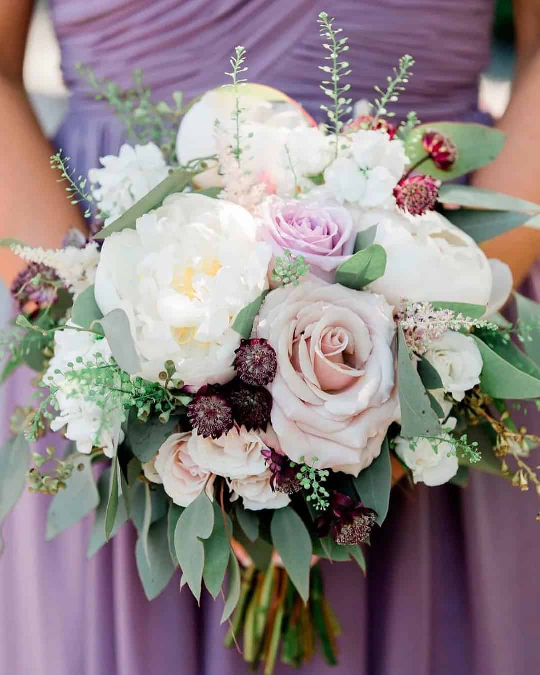 Blue & Purple Bouquets For A Summer