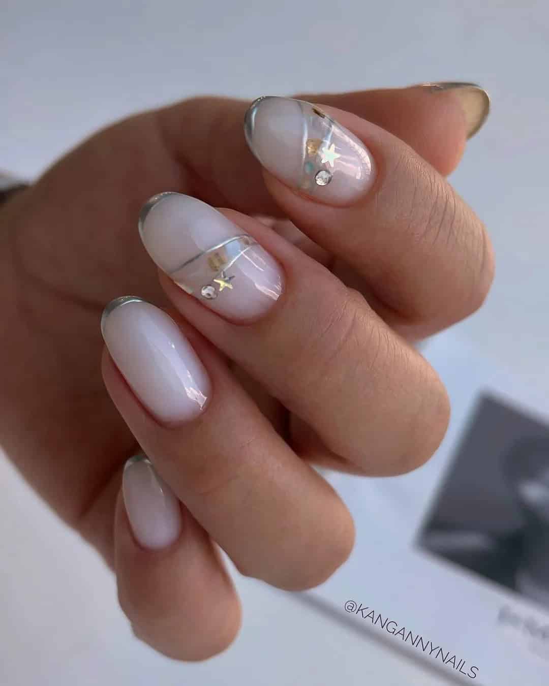 Wedding Nails Simple Gel