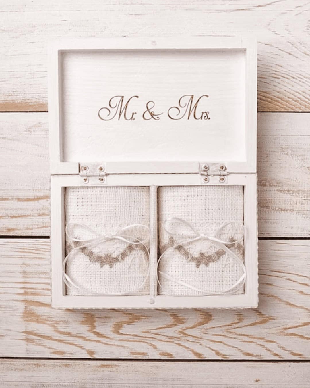 Ring Bearer Box With Two Pillows