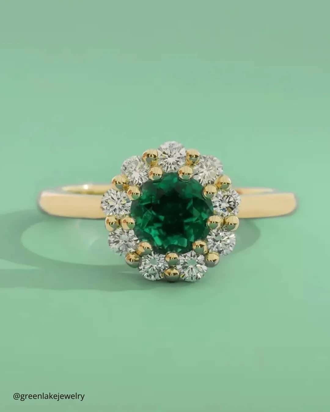 Vintage Emerald Engagement Rings