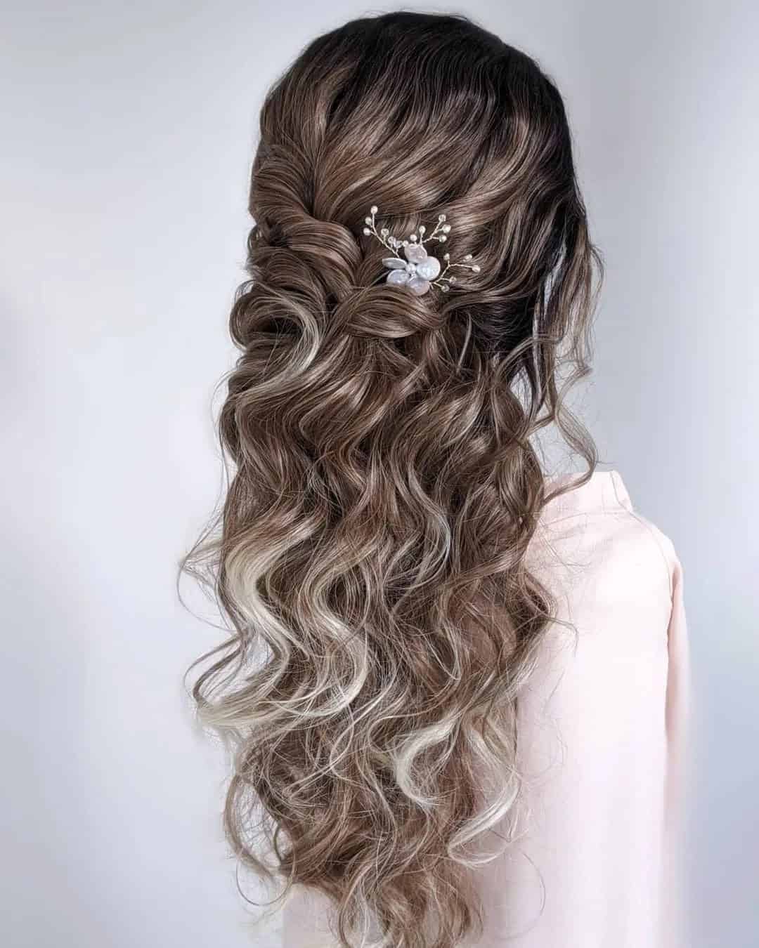 Wedding Half Up Half Down