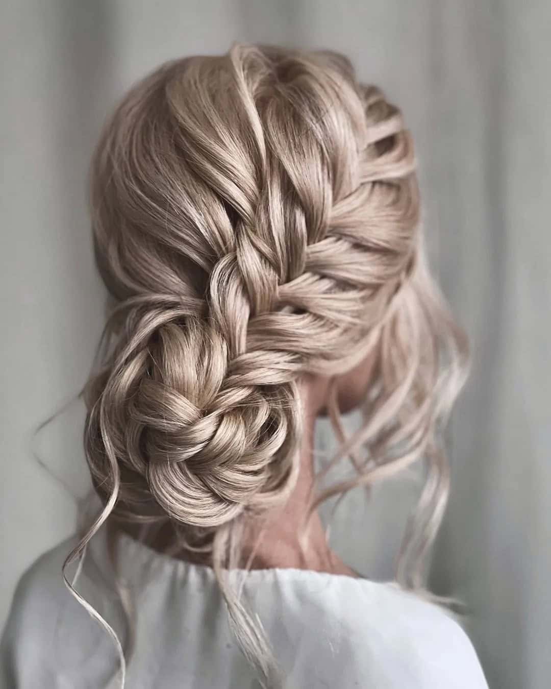 Braided Updos For Brides With Thin Hair