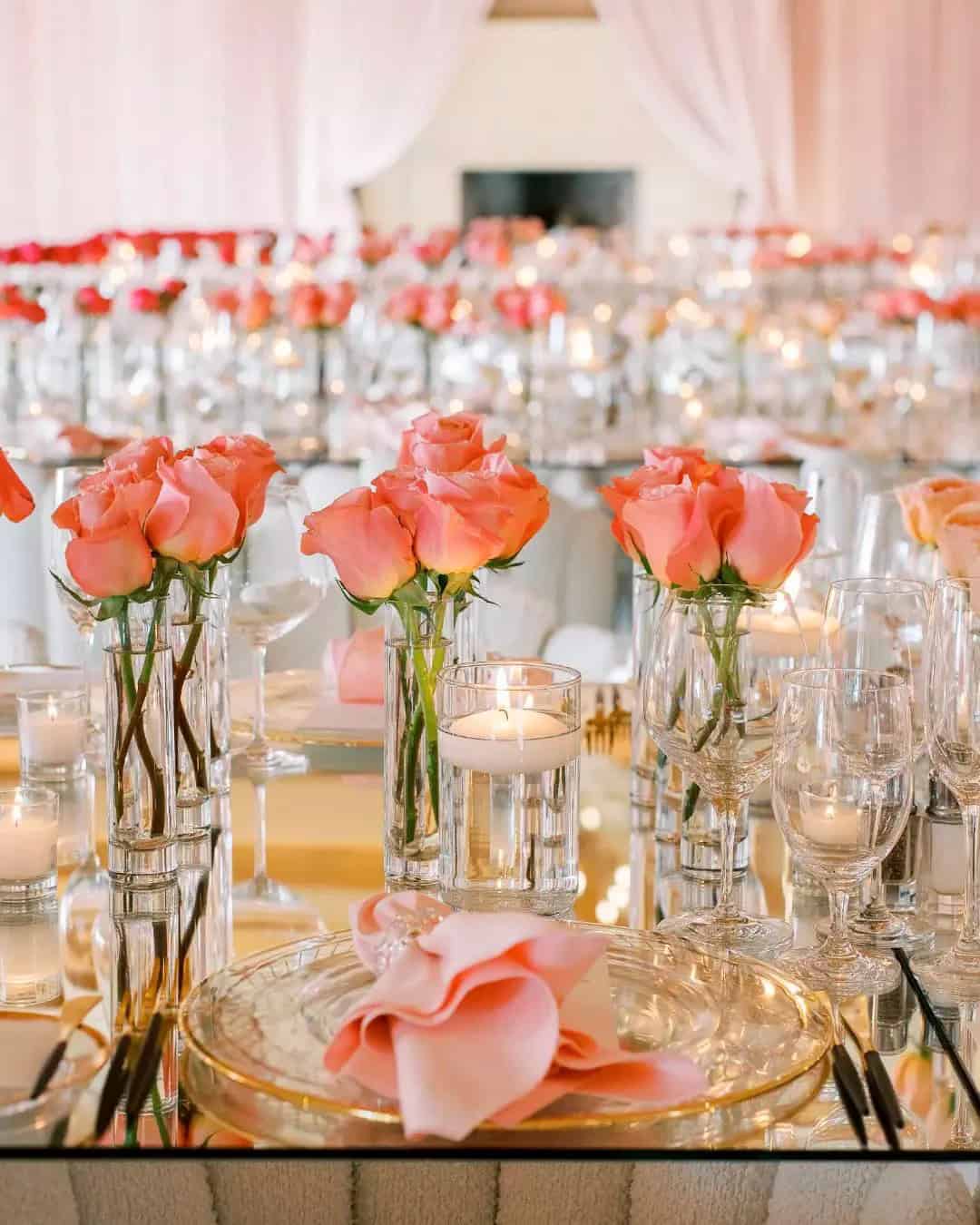 Modern Elegant Wedding Decor For Centerpieces