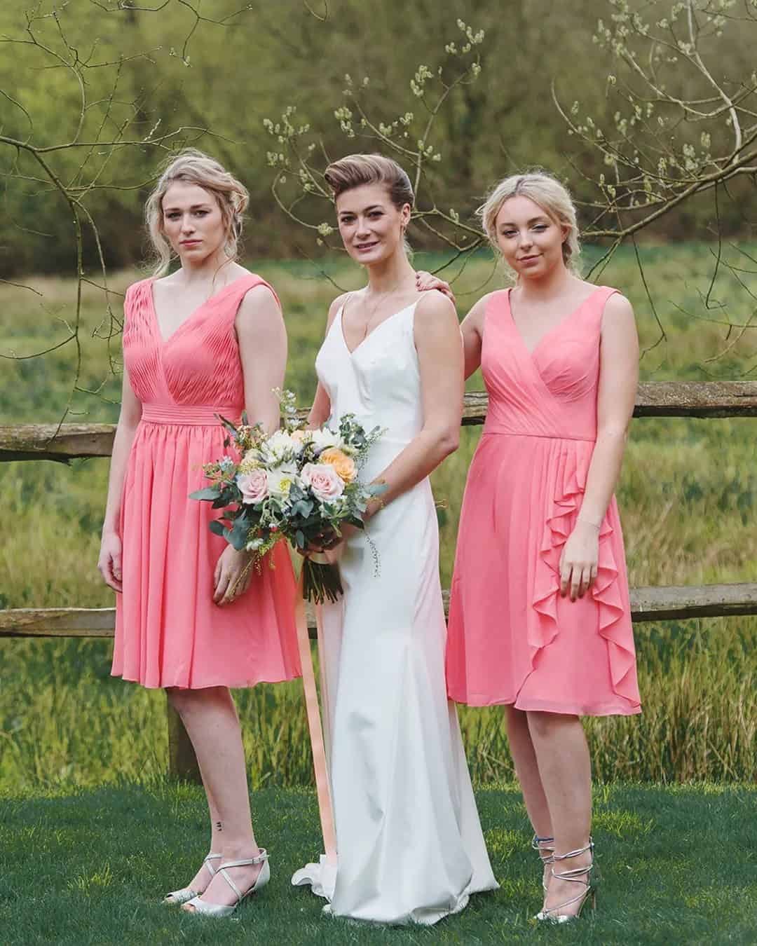 Short AW Bridal Bridesmaid Dresses