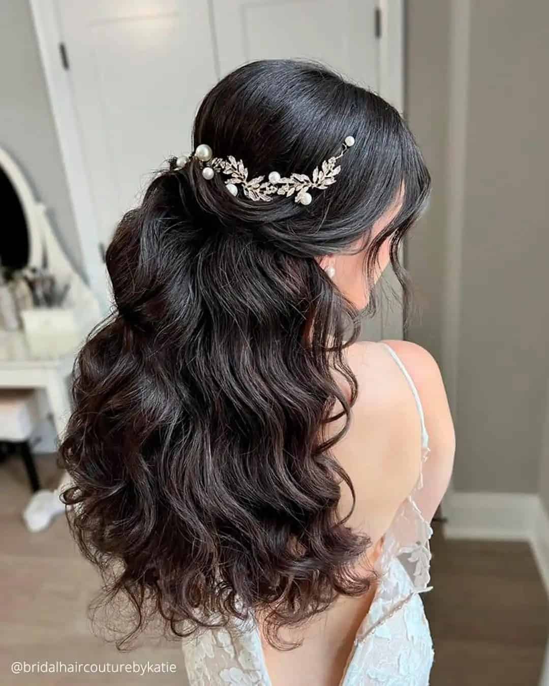 Easy Half Up Half Down Wedding Hairstyles