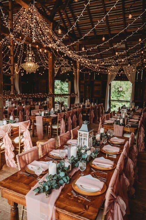 Dramatic lighting and terracotta accents