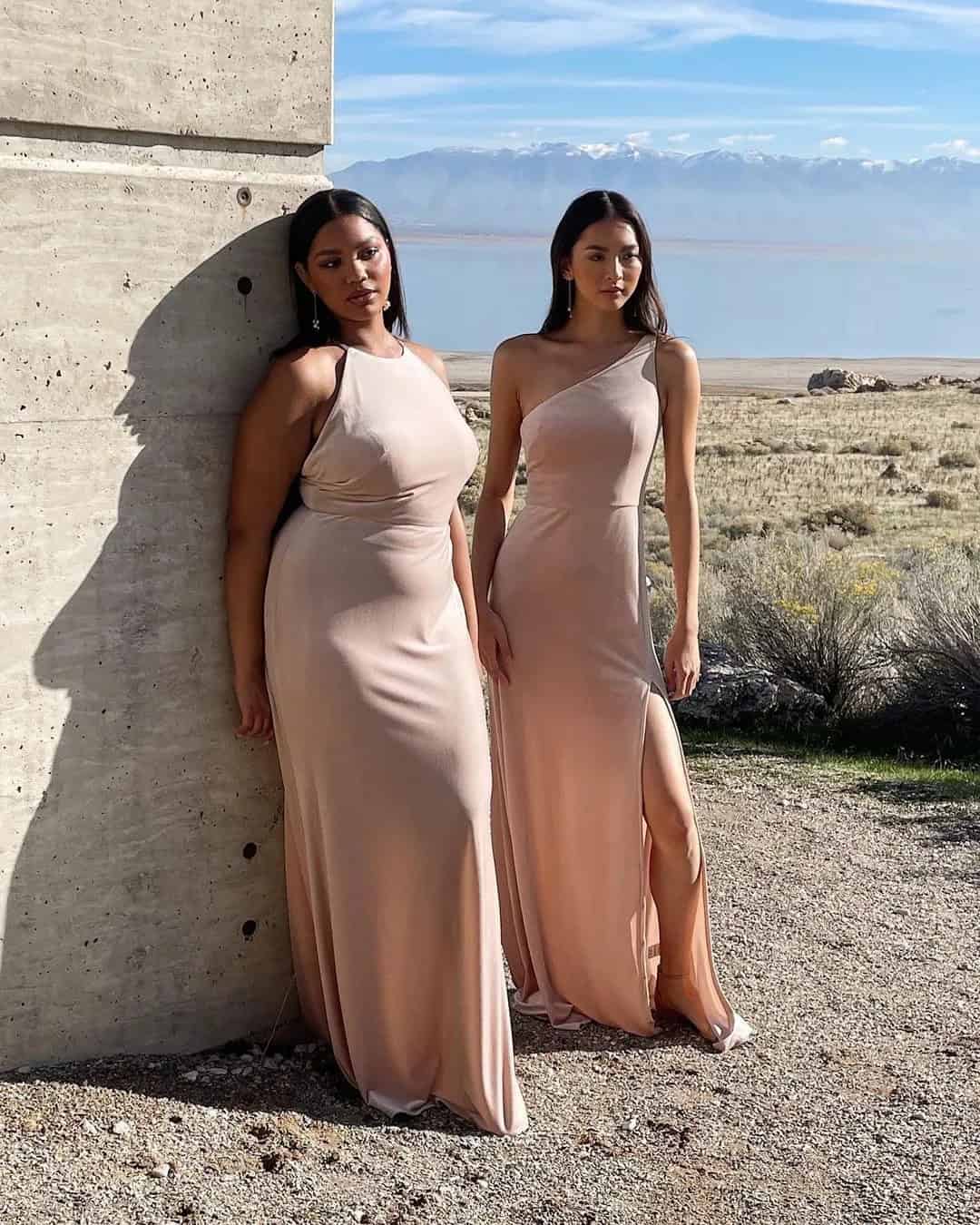 Blush Bridesmaid Dresses