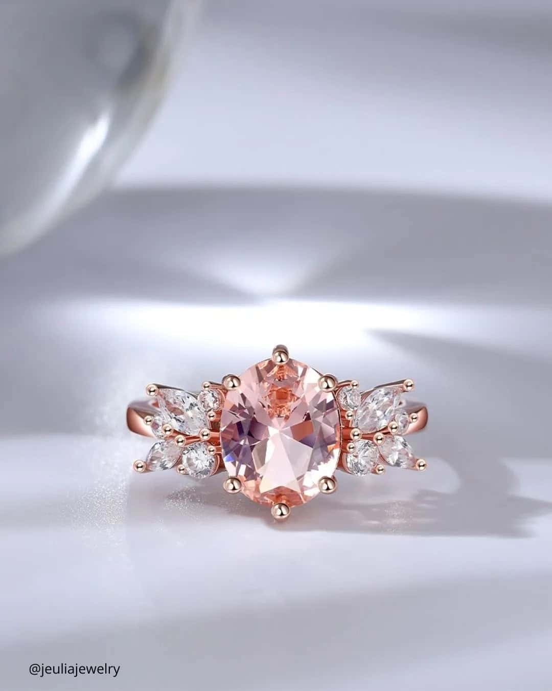 Vintage Morganite Engagement Rings