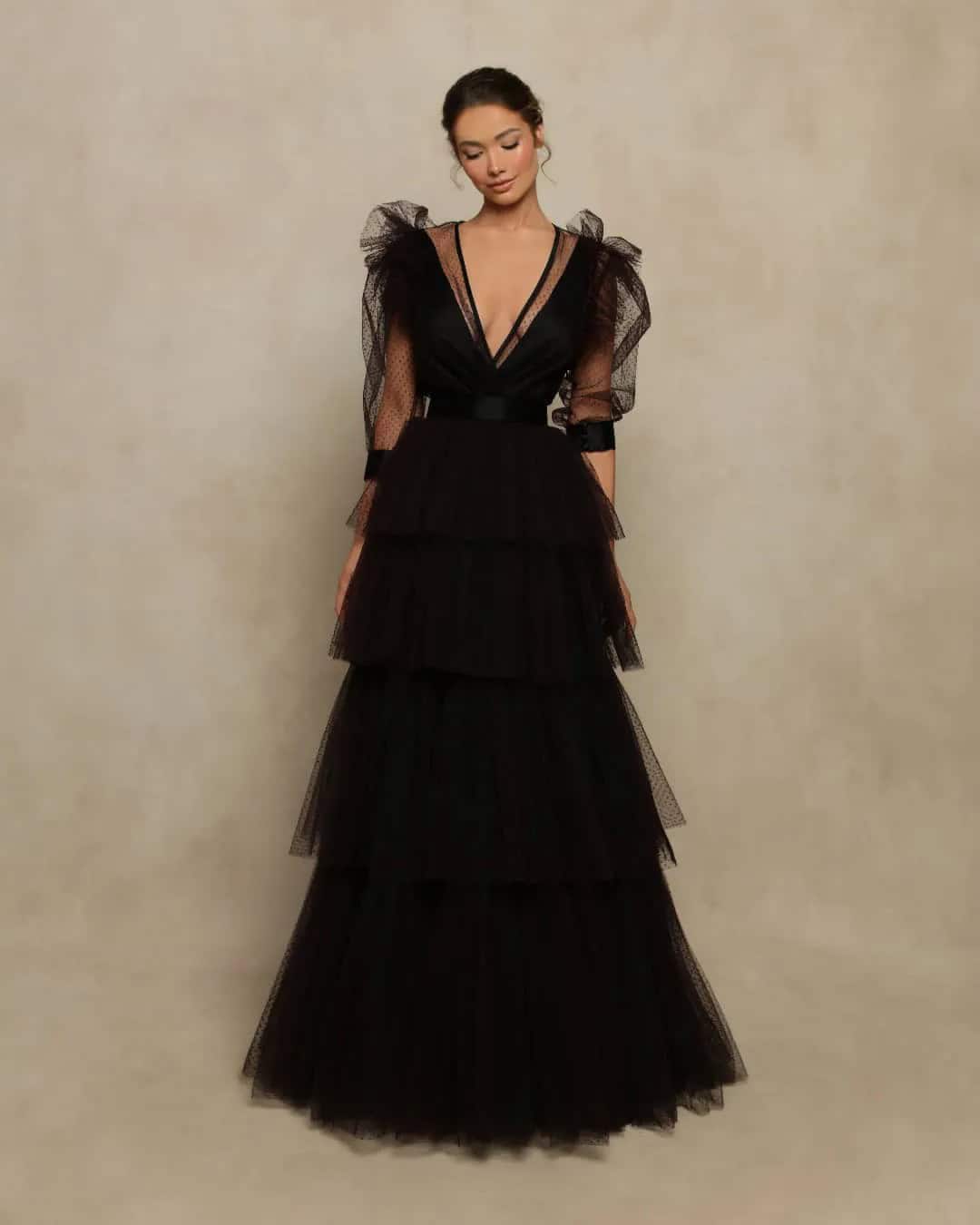 Victorian Gothic Black Wedding  Dresses