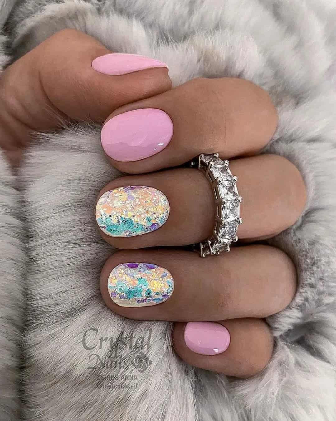 Short Bachelorette Nails