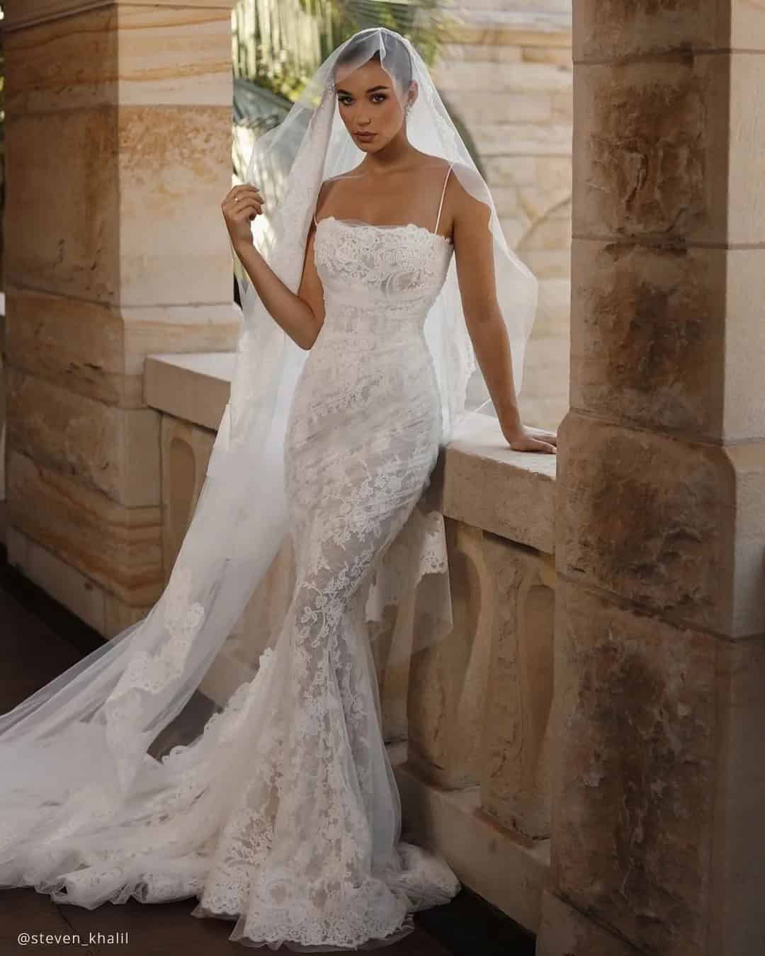 Beach Unique Lace Wedding Dresses