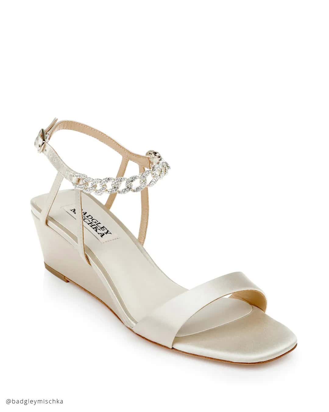 Simple Wedding Sandals Wedges