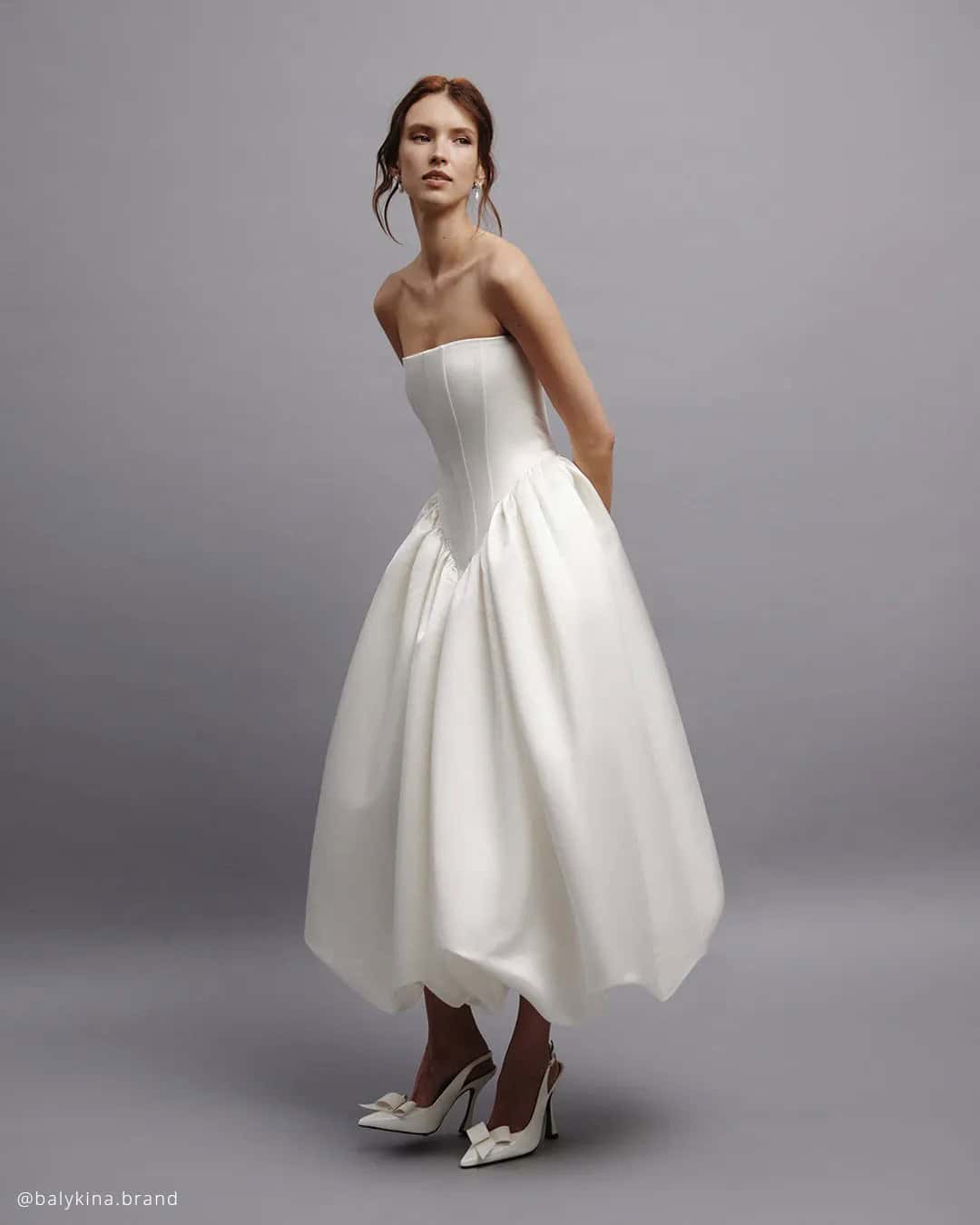 White Tea Length Wedding Dresses