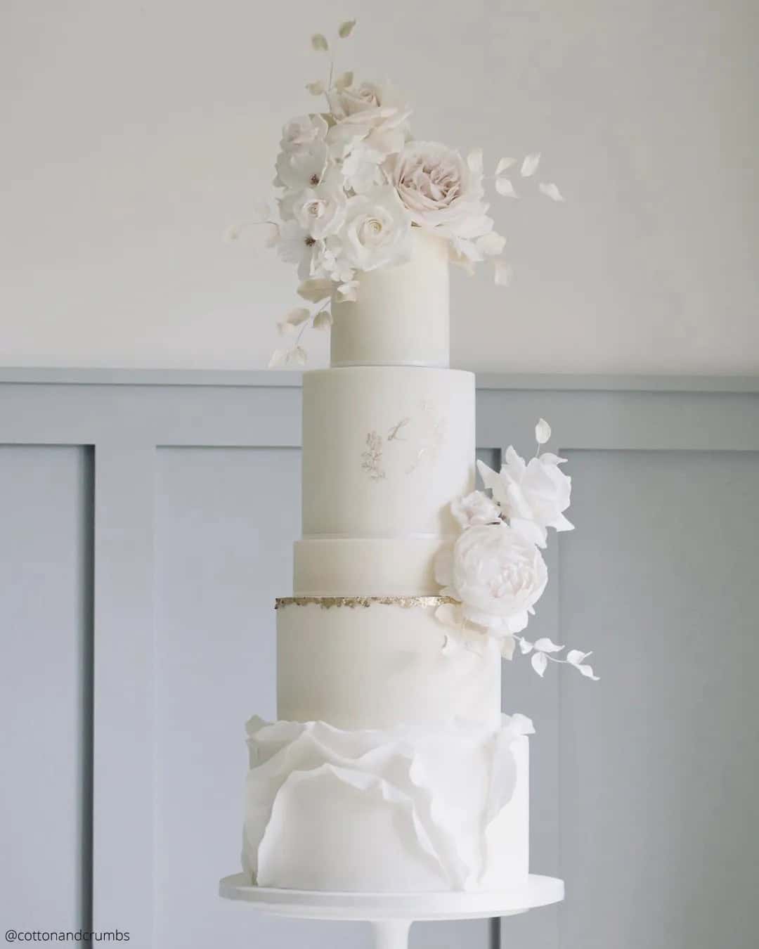 Luxury Wedding Cakes by Tracy James via Cotton And Crumbs