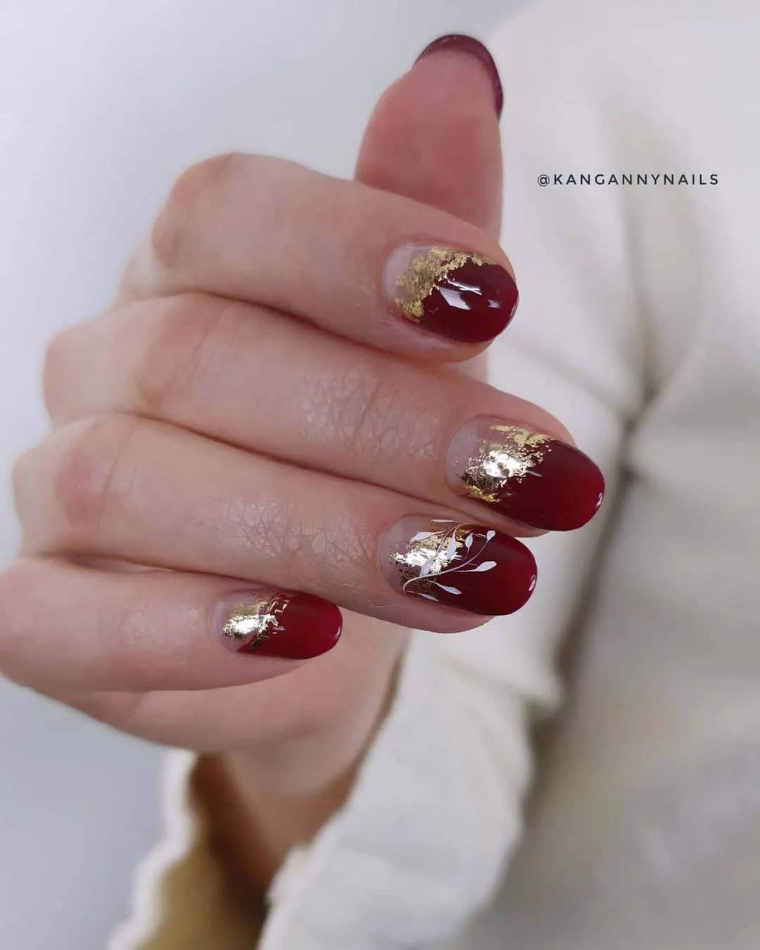 Burgundy And Gold