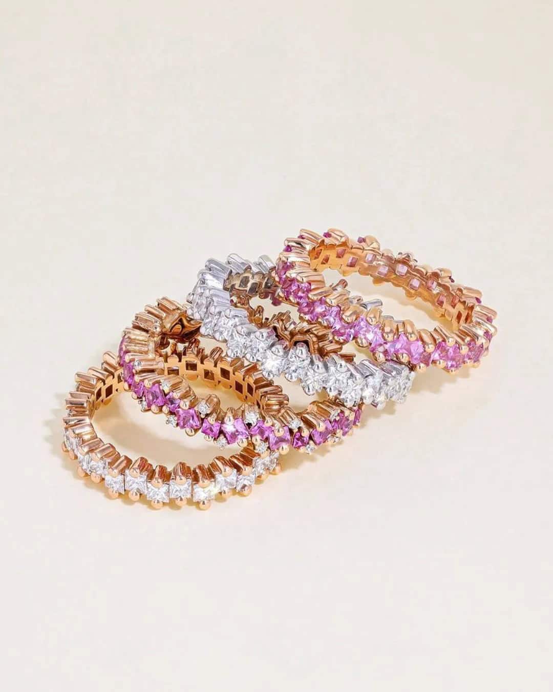 Rose Gold Stackable Rings