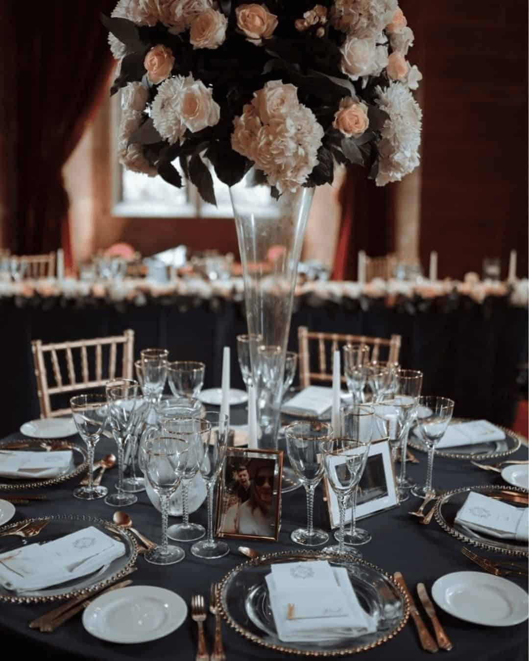 Black And White Flower Arrangements