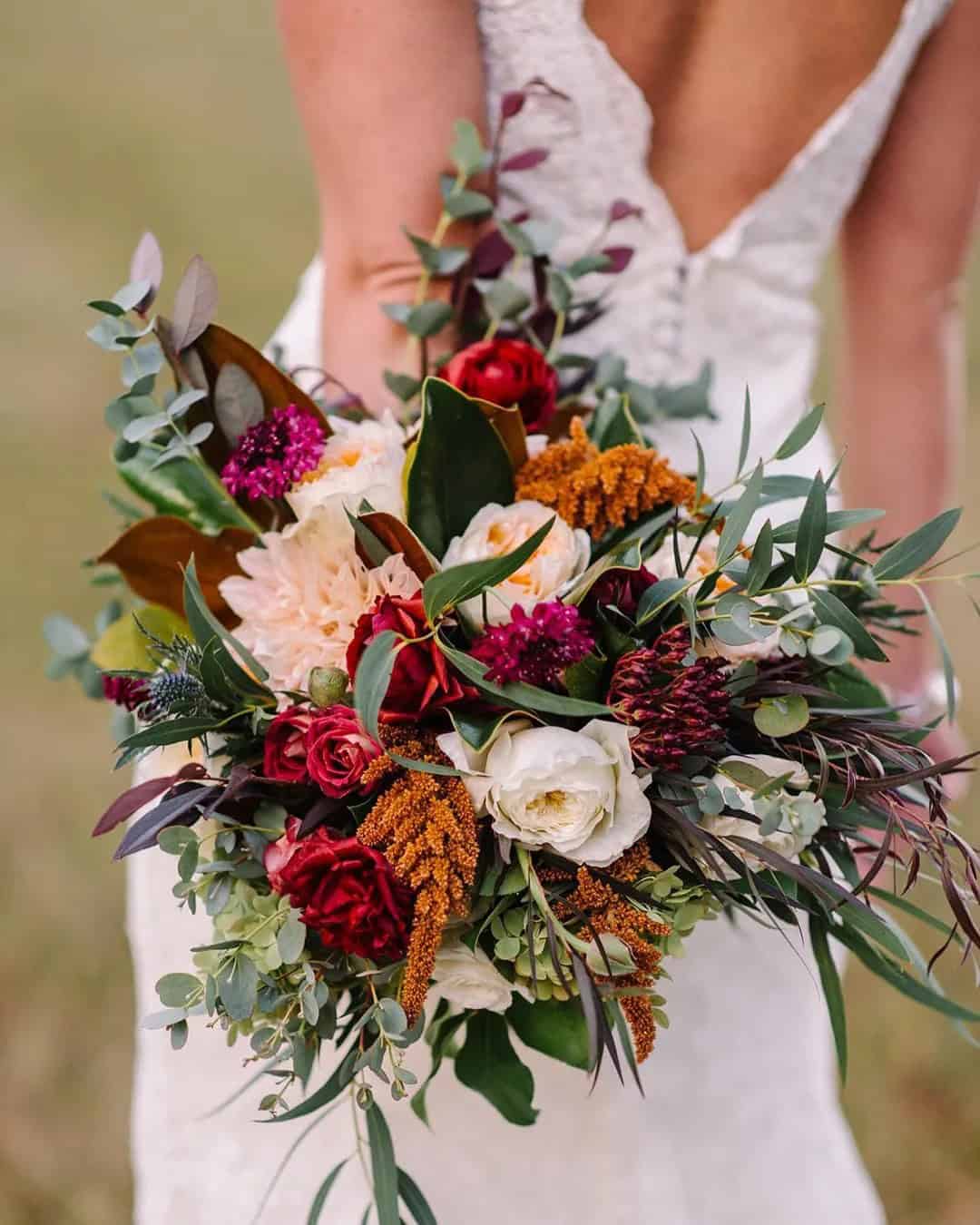 Rust Wedding Bouquets