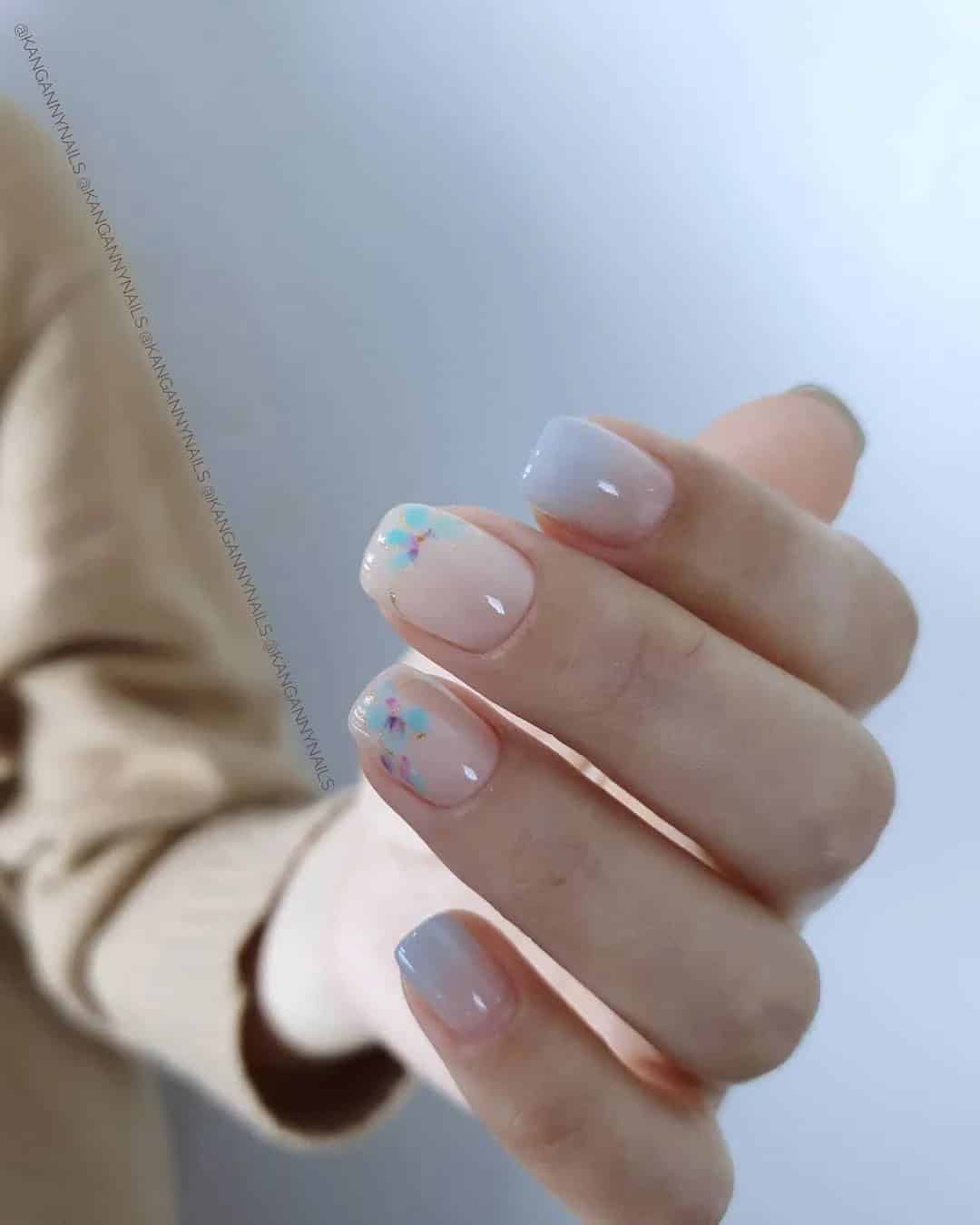 Baby Blue Nails