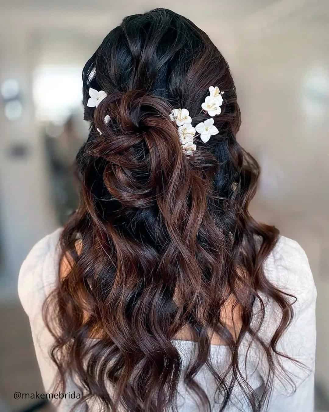 Messy Half Up Half Down Wedding Ideas