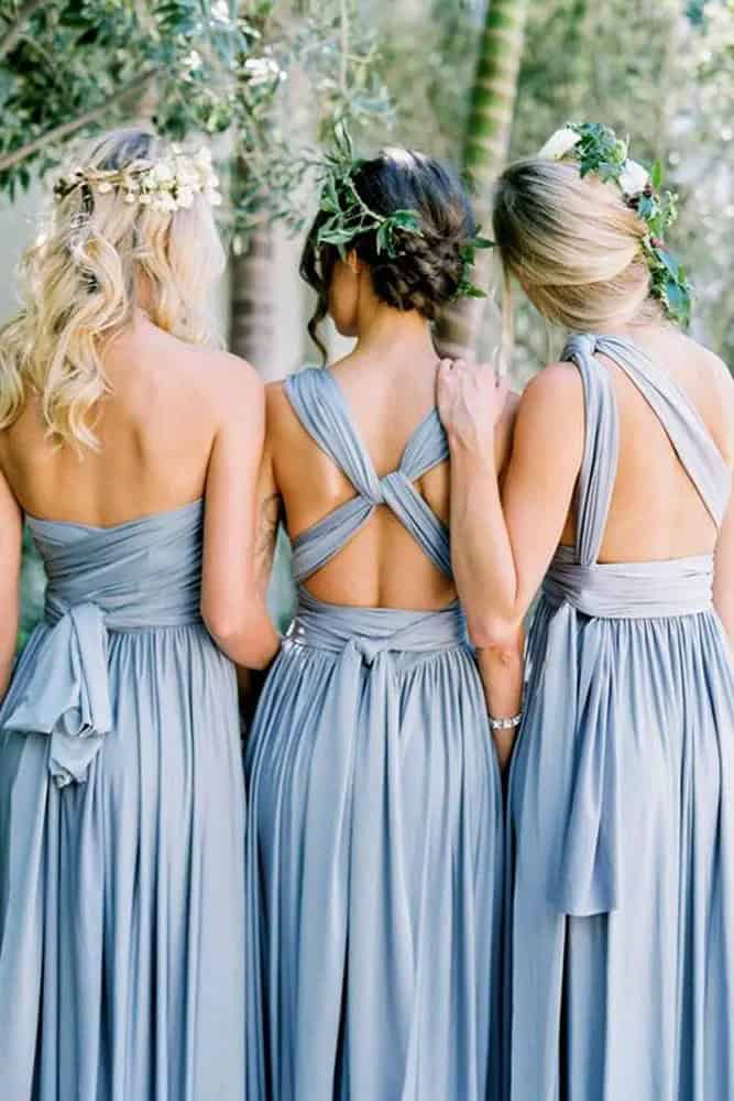 Blue Bridesmaids Dresses