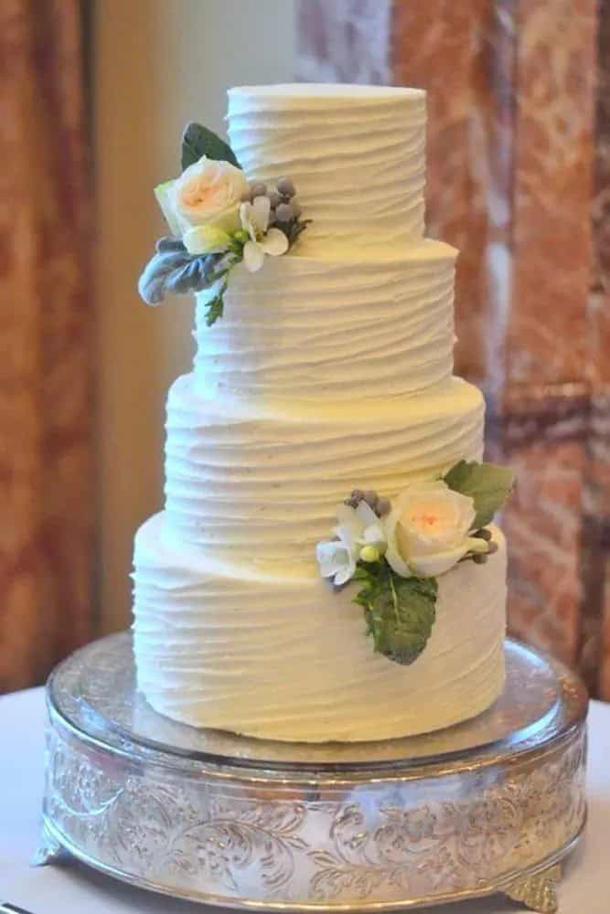 Ruffled Romantic Wedding Cakes