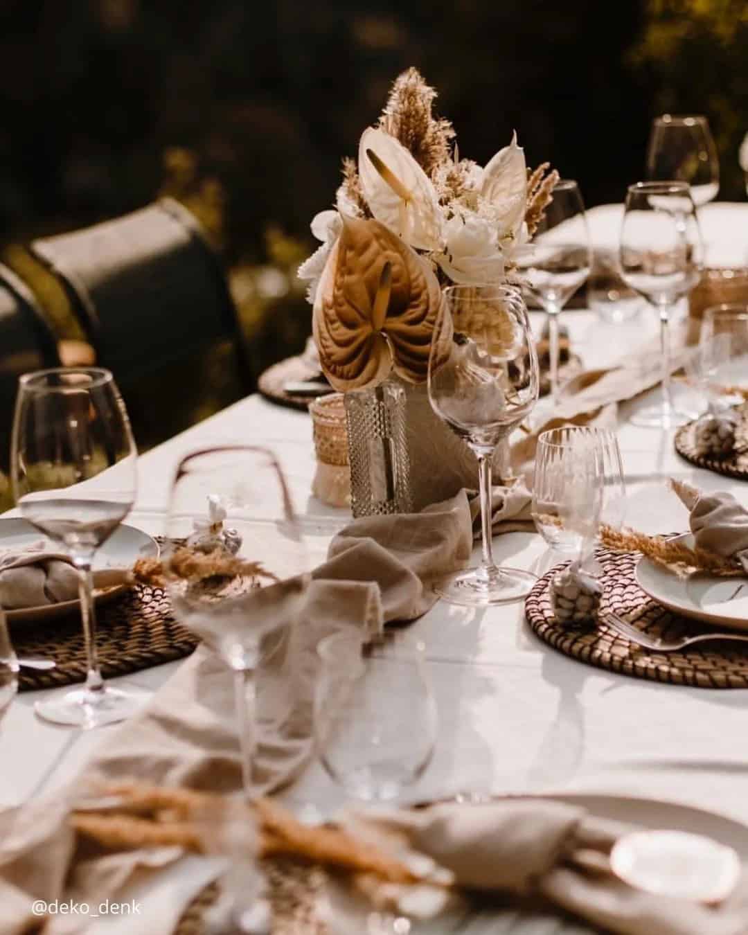 Centerpiece In Rust Wedding Colors