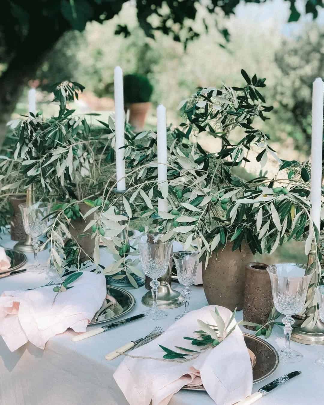 Greenery Wedding Decor Ideas For Centerpieces