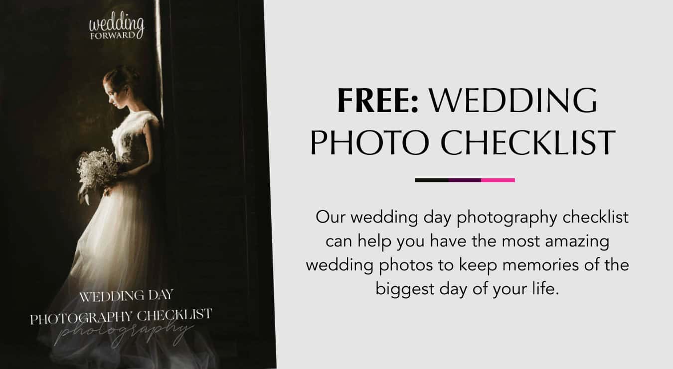 Wedding day photography checklist