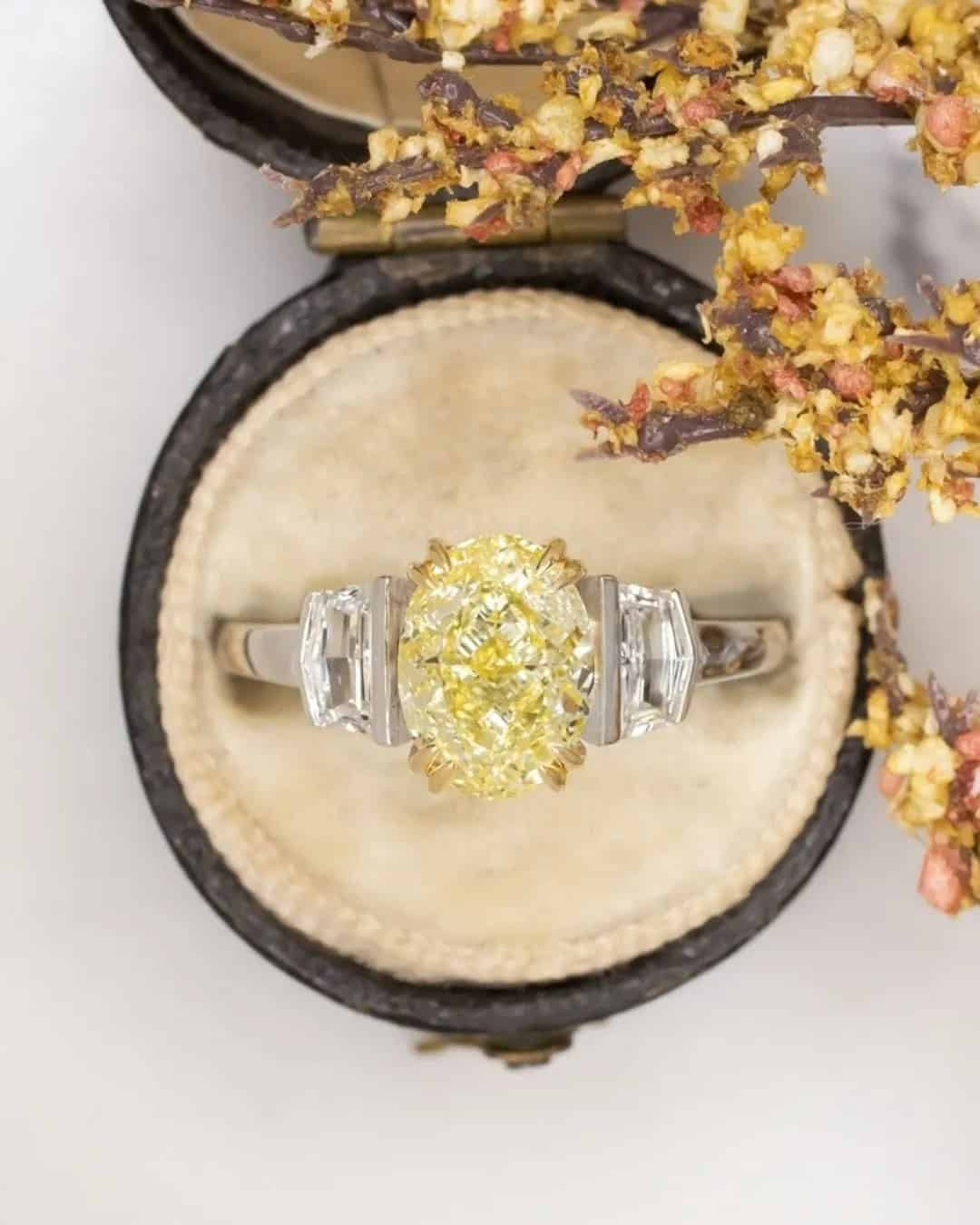 Black & Yellow Diamond Engagement Rings