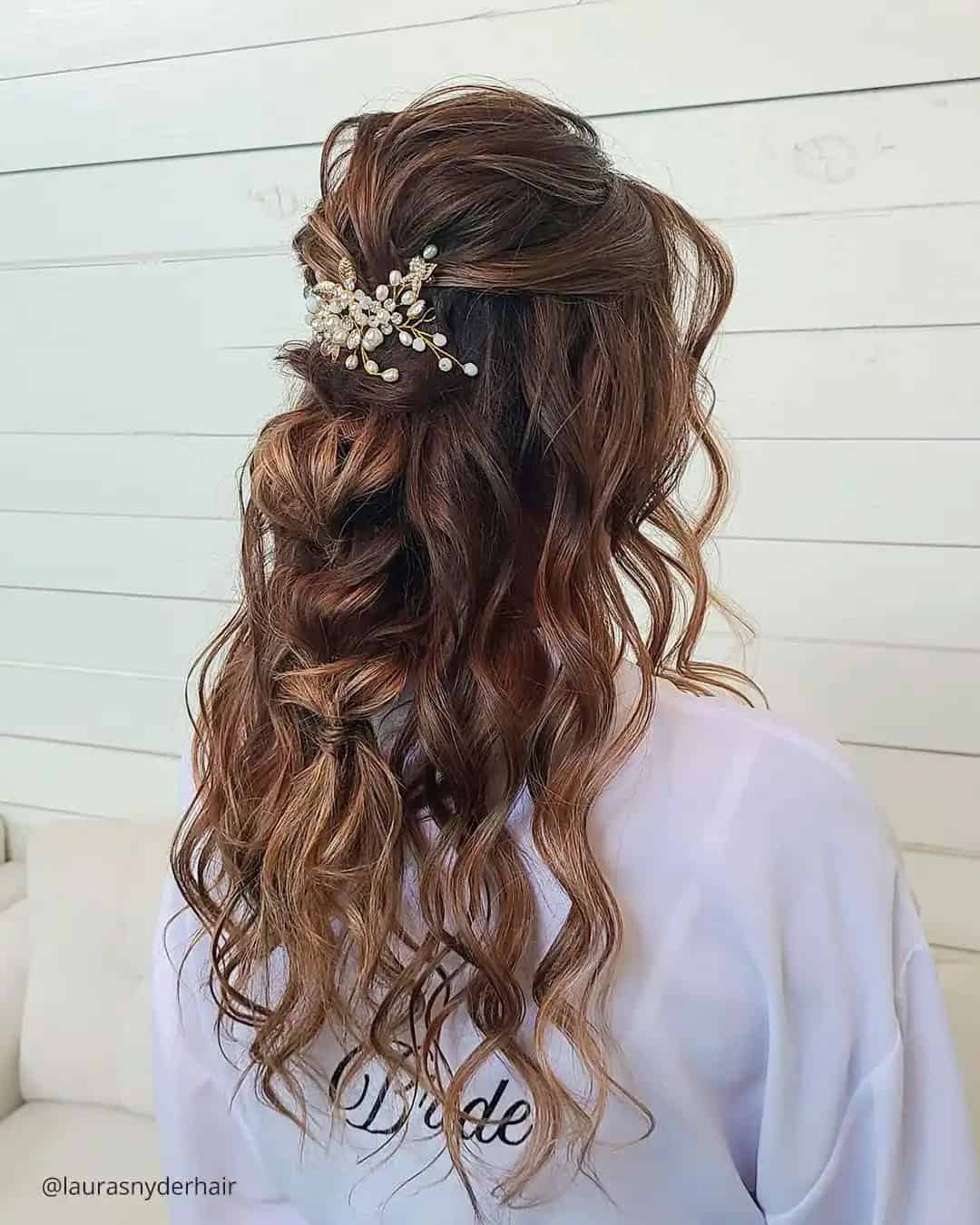 Half Up Half Down Wedding Hair