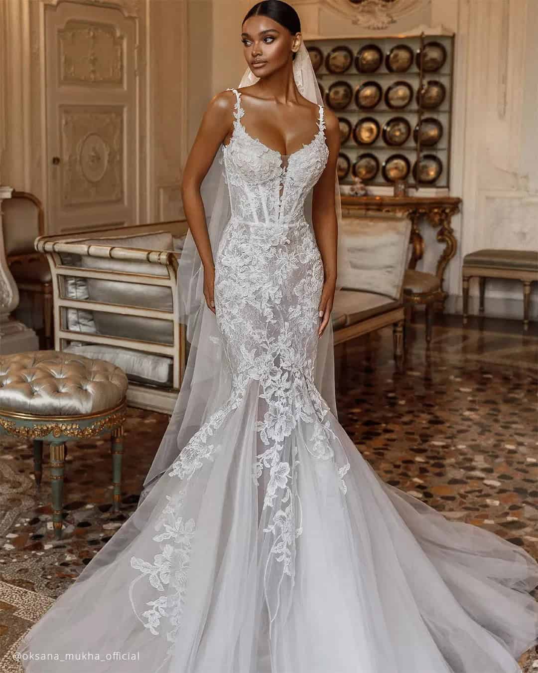 Sweetheart Neckline Mermaid Wedding Dress