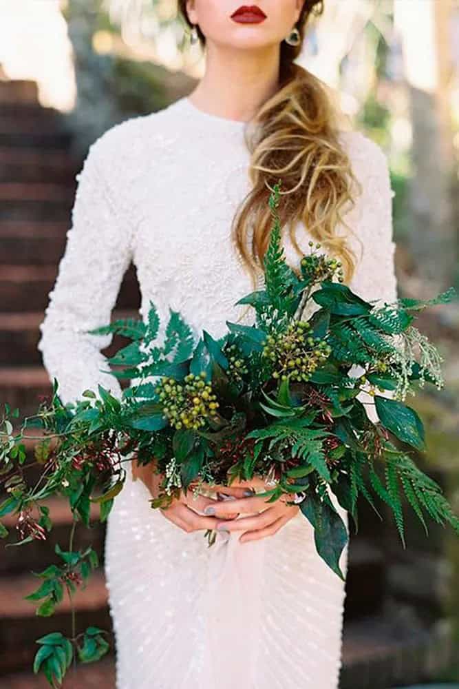 Trendy Greenery Wedding Florals