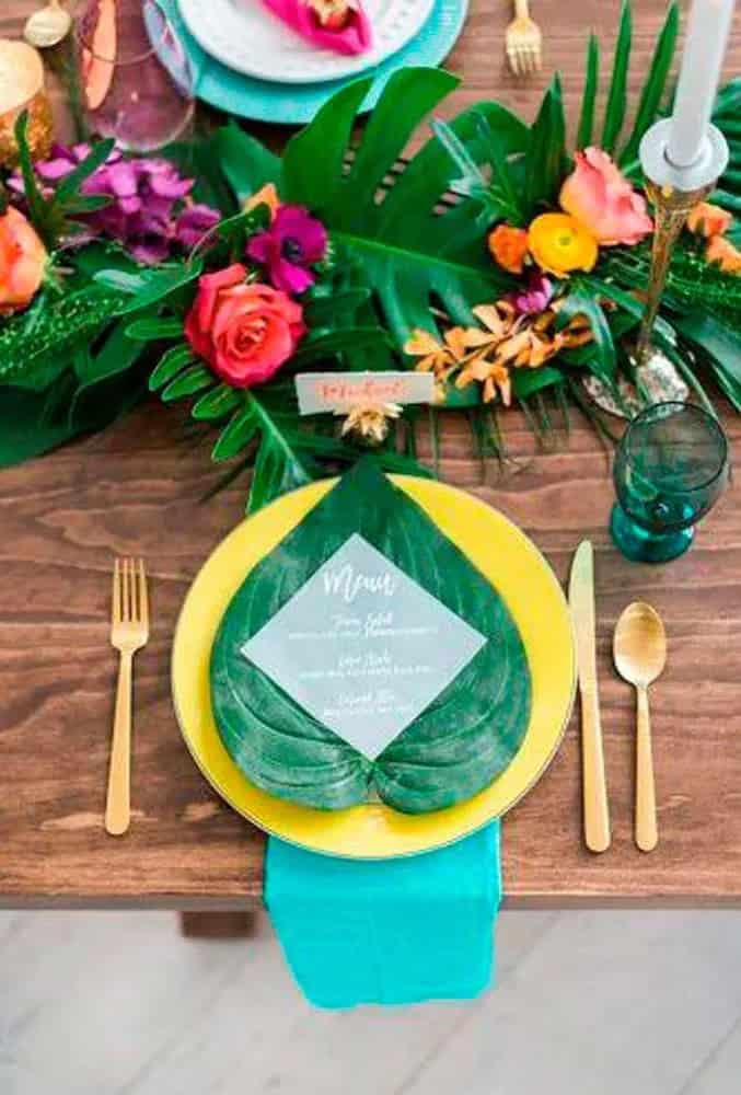 Tropical Wedding Decor Ideas – Setting Place