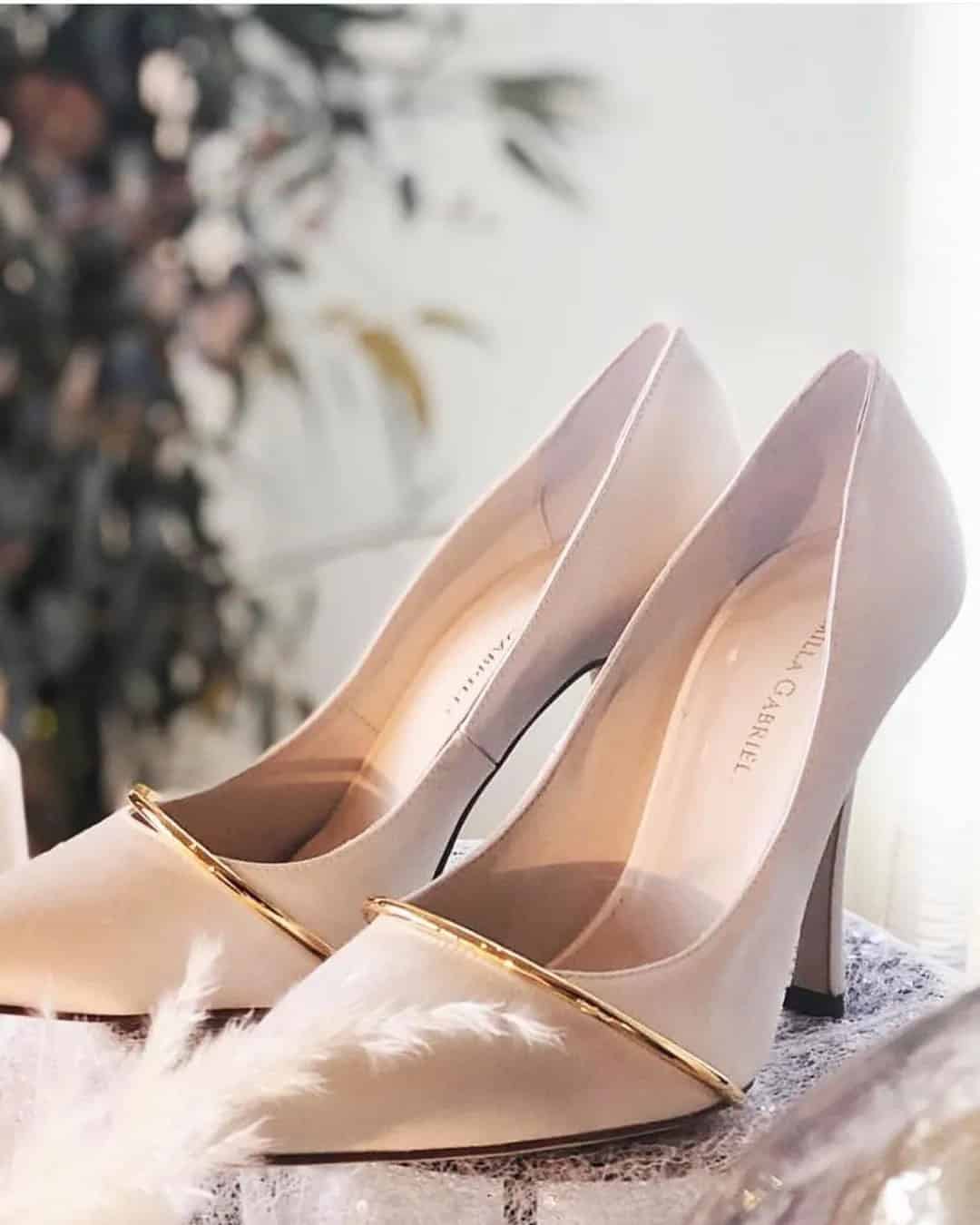 High Heel Rose Gold Shoes