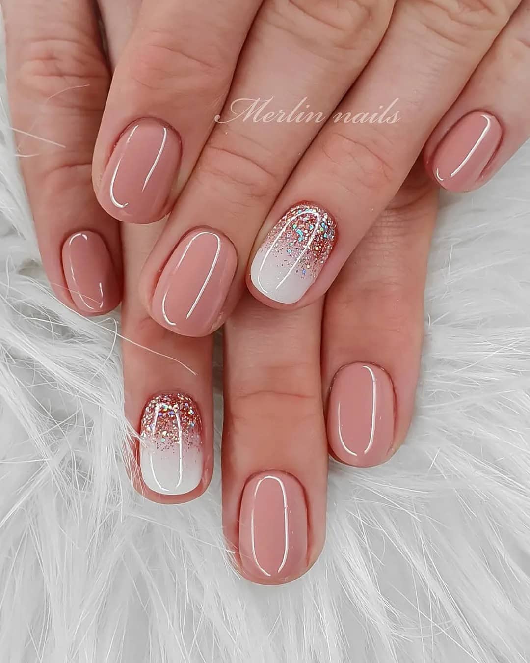 Designs for Short Wedding Nails