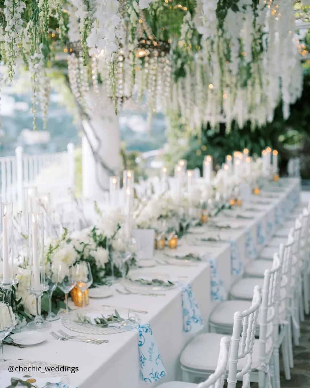 Wedding Centerpiece with Candles