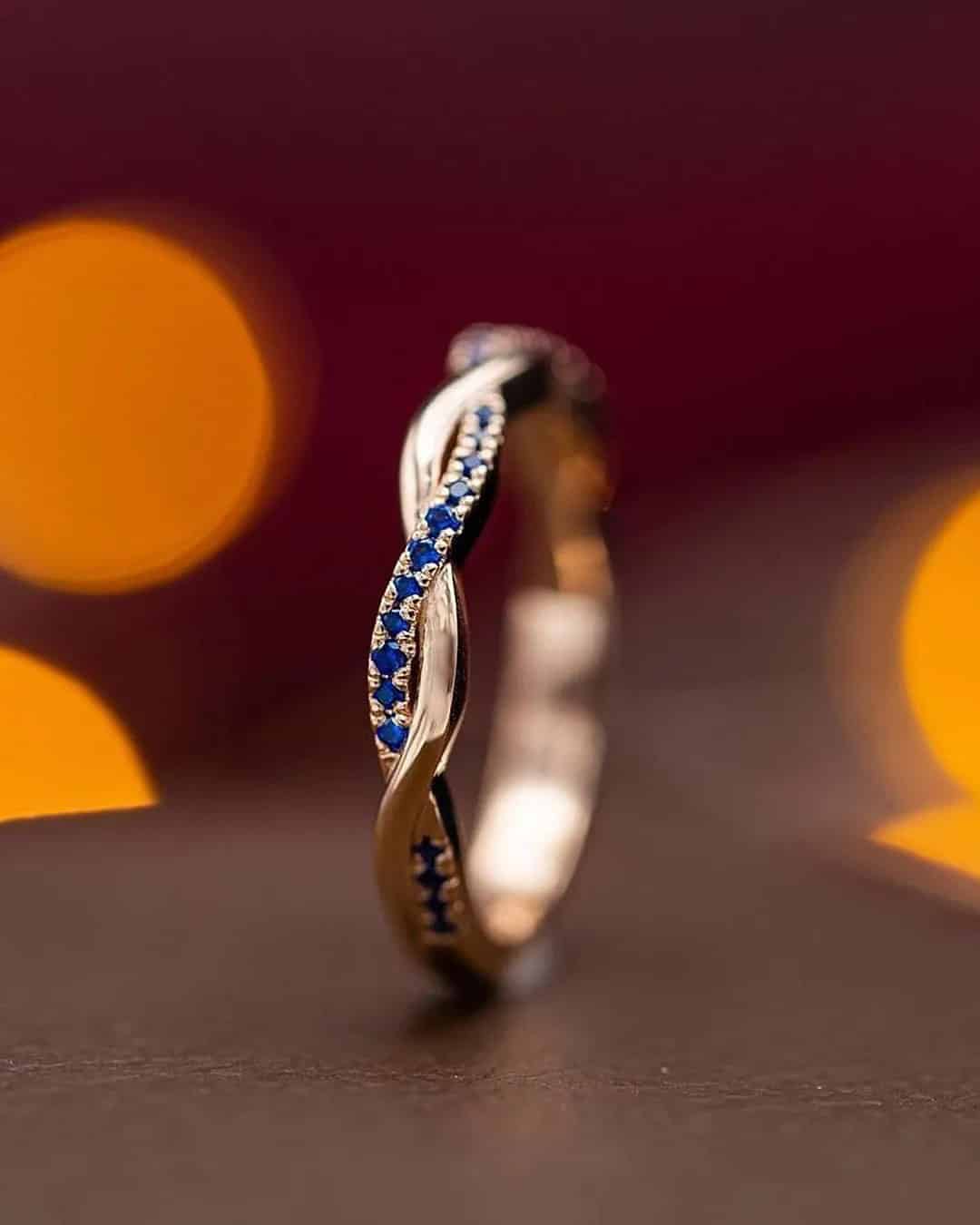 Wedding Bands with Colored Gemstones